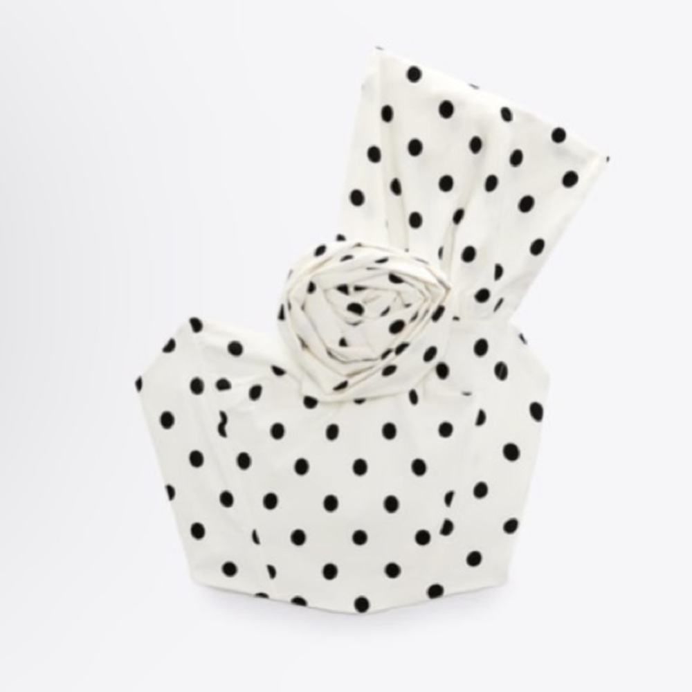 Zara rosette top